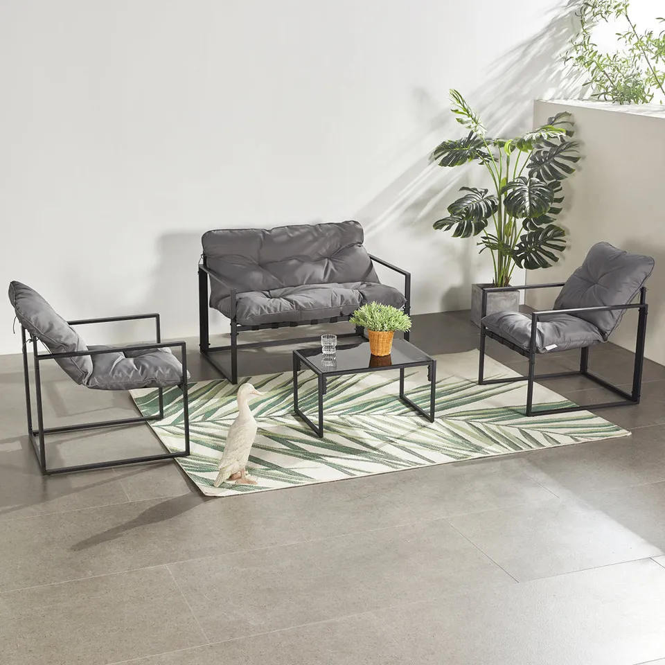 concept-usine-rabat-4-salon-de-jardin-4-places-gris image 1