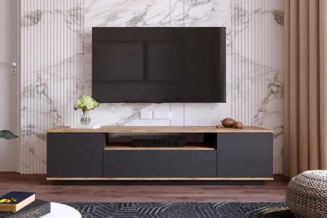 concept-usine-tyro-meuble-tv-bois-blanc-niche-180-cm image 1