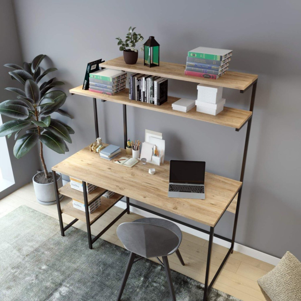 concept-usine-forssa-bureau-noir-et-bois-avec-rangement image 3