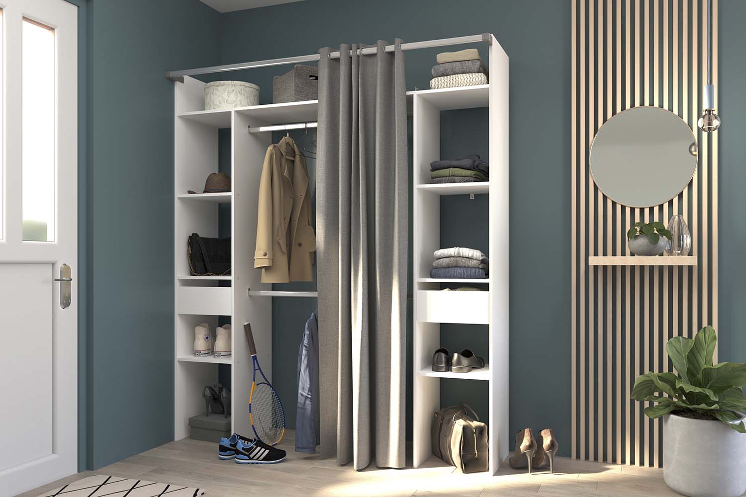 concept-usine-elysee-dressing-blanc-bois-rideau-178-cm image 2