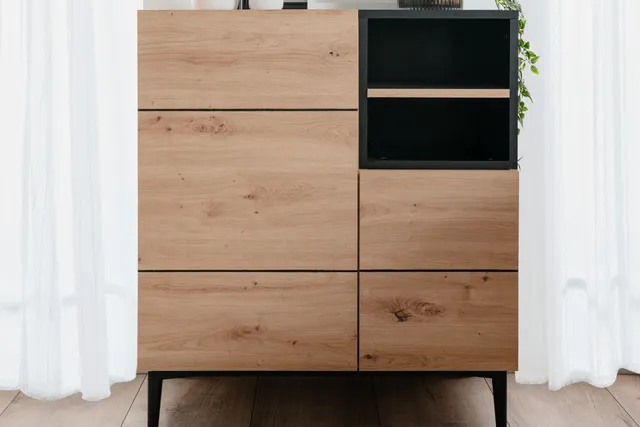 concept-usine-novi-buffet-80-cm-ch-ne-et-noir-2-portes image 1