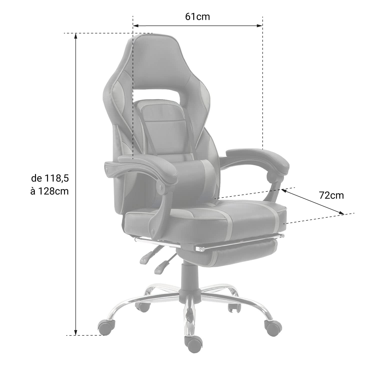 happy-garden-lampedusa-fauteuil-gamer-link-rouge-large-pivotant image 3