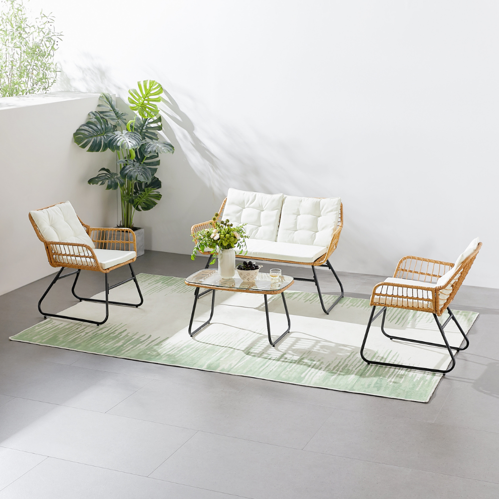 concept-usine-malaga-salon-de-jardin-beige-4-places-rotin image 1
