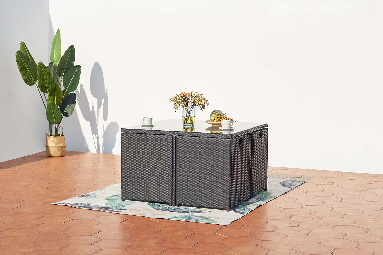 concept-usine-miami-4-salon-jardin-rotin-4-places image 2