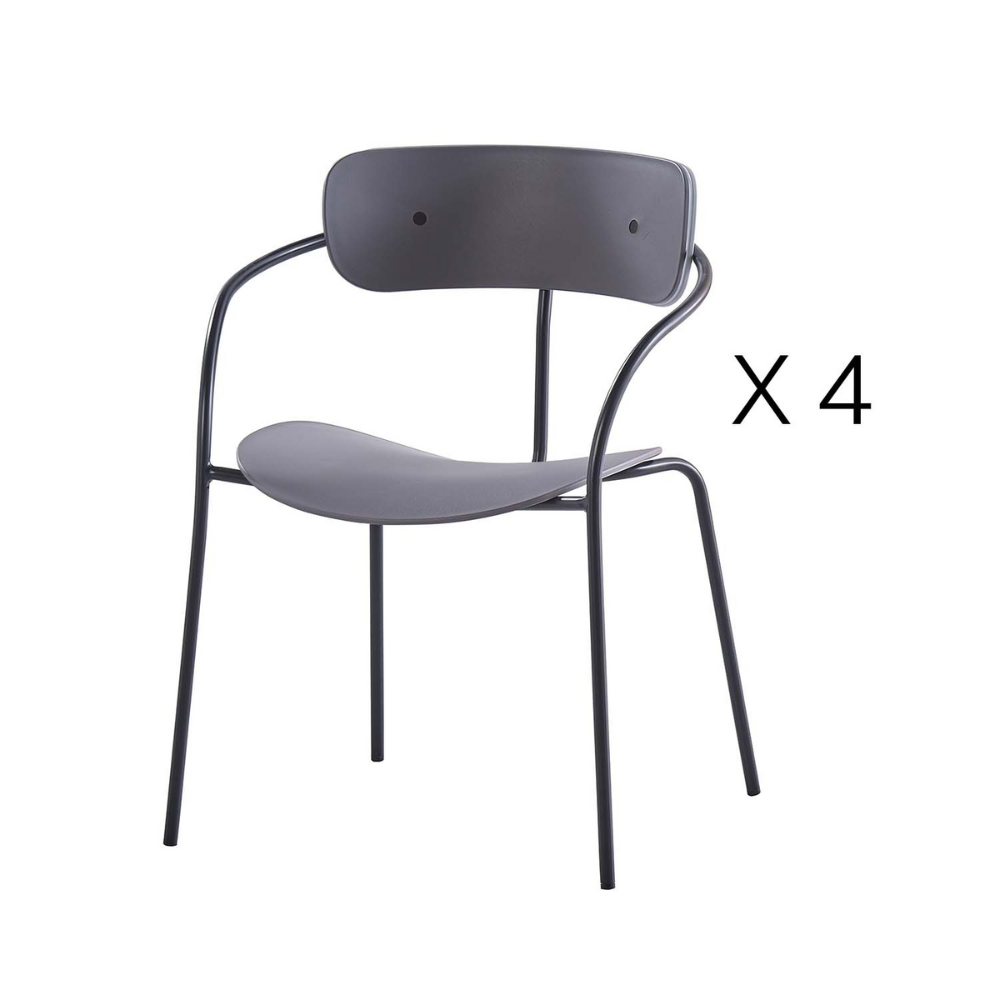 concept-usine-alexia-chaise-gris-fonc-lot-4-plastique image 3