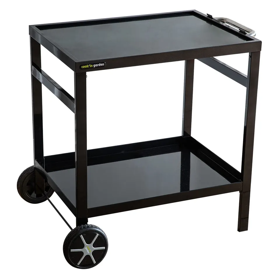 happy-garden-coban-desserte-plancha-m-tal-noir-roulettes image 1