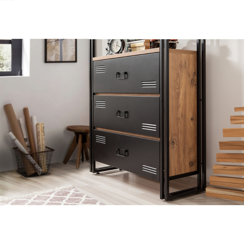 concept-usine-tali-biblioth-que-industrielle-bois-noir image 2