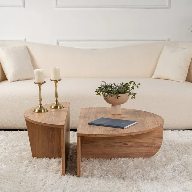 concept-usine-poul-table-basse-ronde-bois-modulable-90-cm image 1