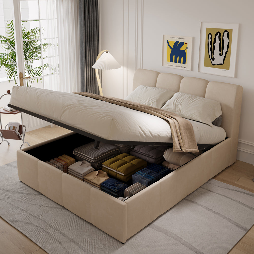 concept-usine-baltimore-140x190-lit-coffre-velours-beige image 3