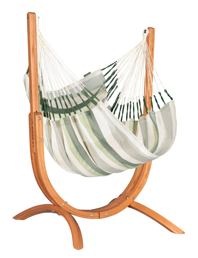 la-siesta-udine-fauteuil-suspendu-ext-rieur-cedar-avec-support image 1