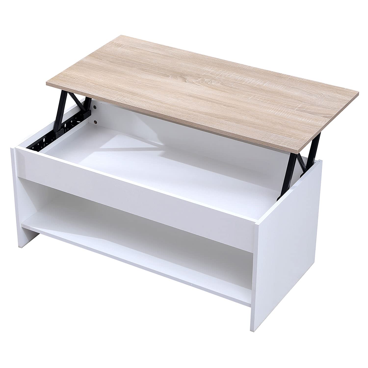 happy-garden-hedda-table-basse-relevable-blanche-100x50 image 4