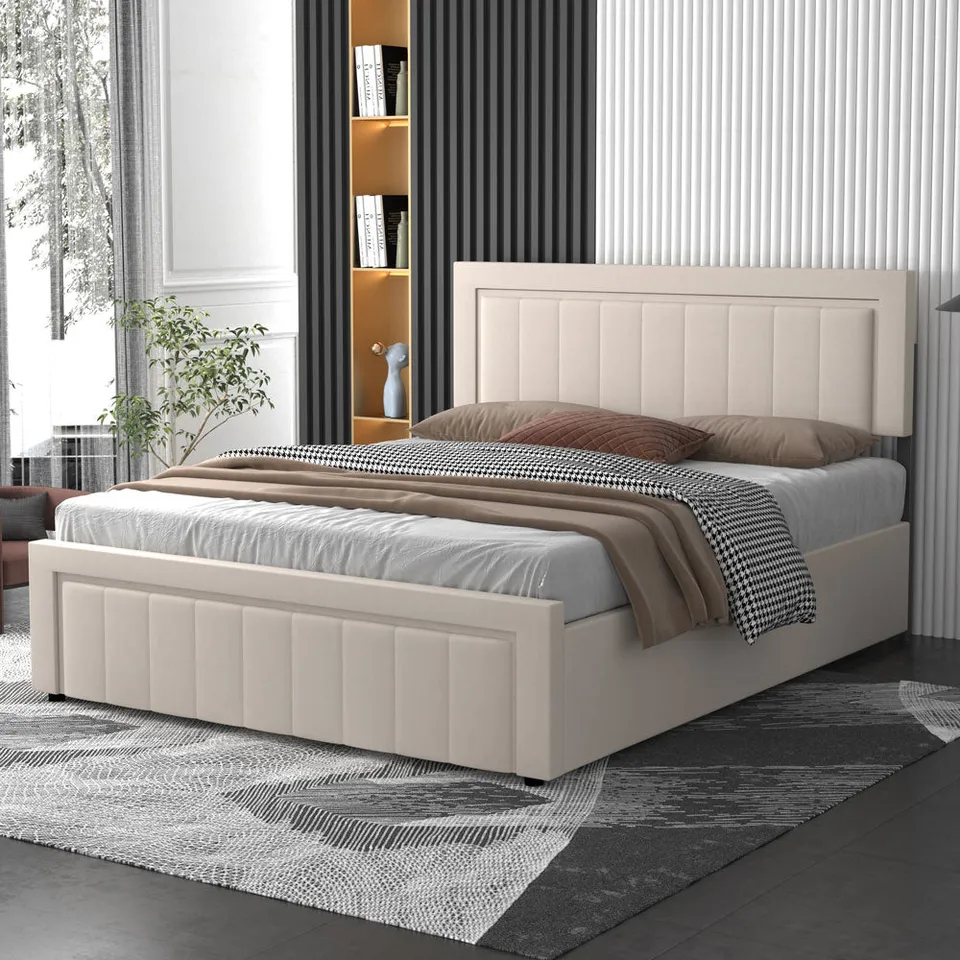concept-usine-nashville-lit-coffre-140x190-beige-velours image 1