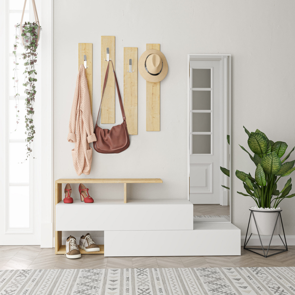 concept-usine-ramar-meuble-entr-e-blanc-ch-ne-miroir image 1