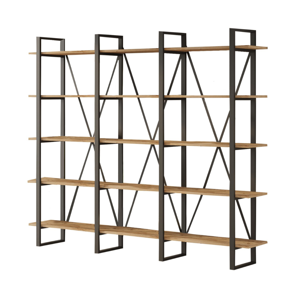 concept-usine-astoria-biblioth-que-salon-5-tag-res-industriel image 3