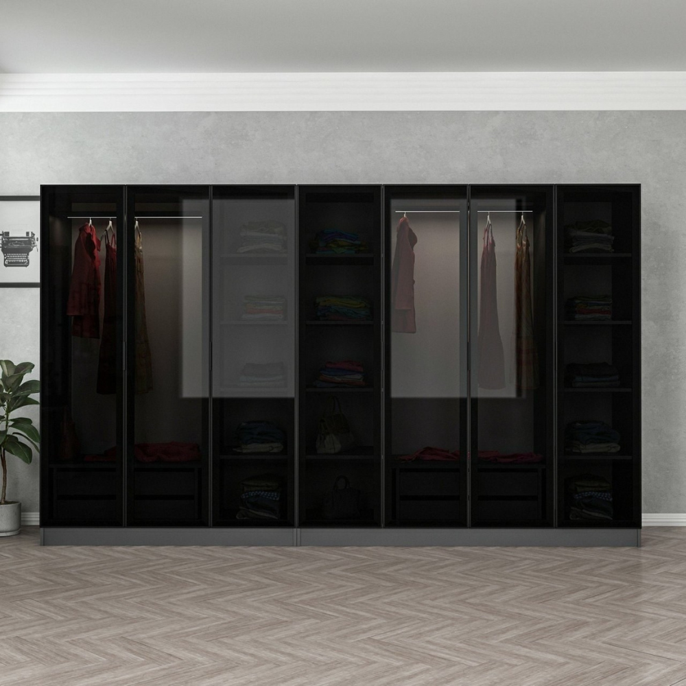 concept-usine-montmartre-dressing-anthracite-315-cm-penderie image 2