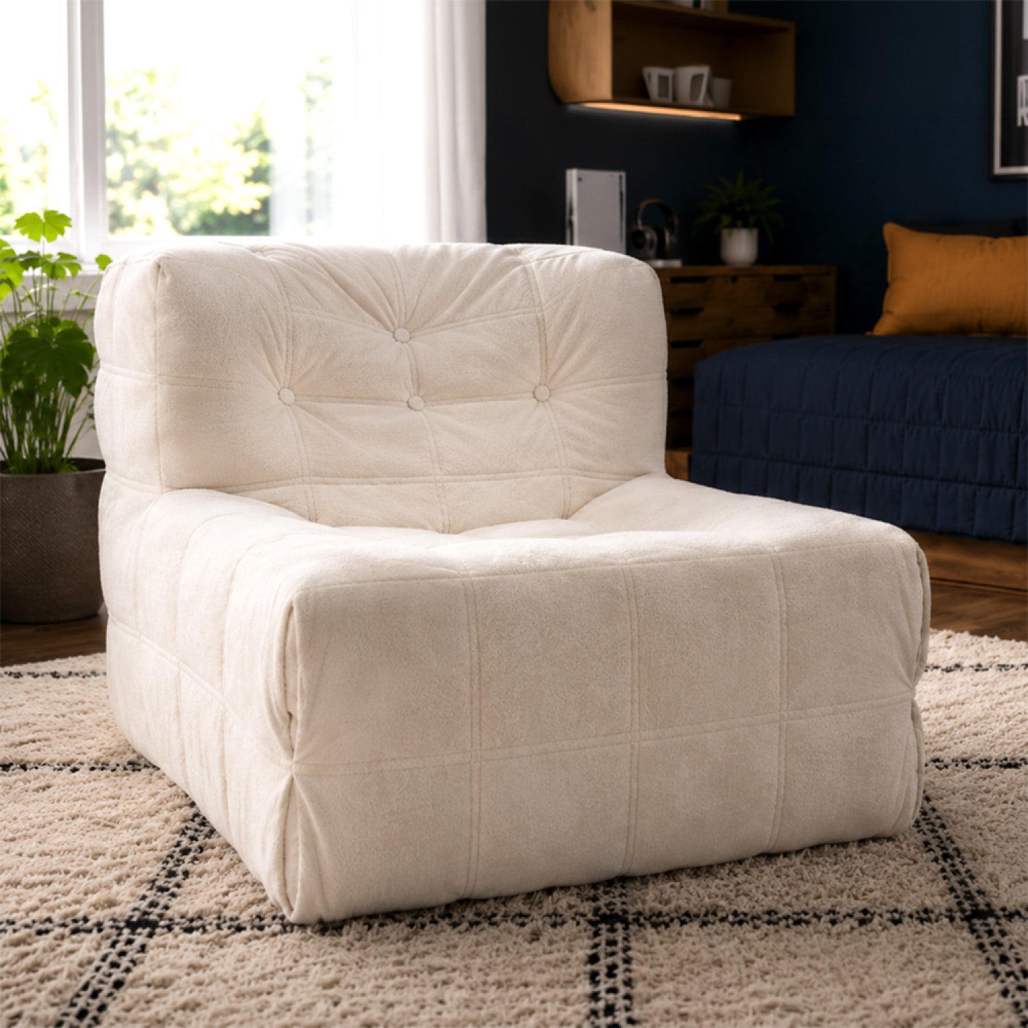 concept-usine-xandra-fauteuil-compress-velours-beige-1-place image 4