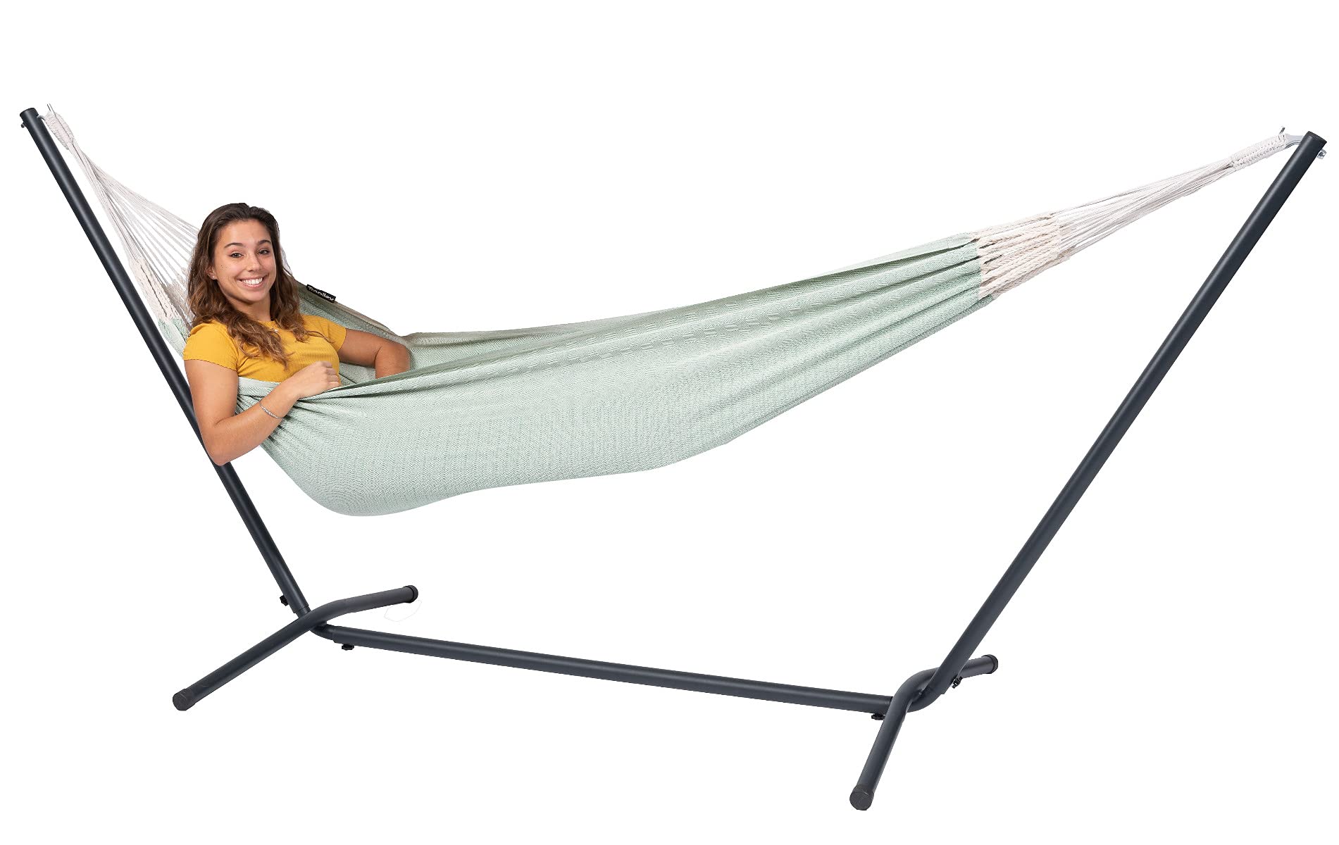 tropilex-natural-hamac-jardin-1-personne-vert-pastel-320-cm image 6