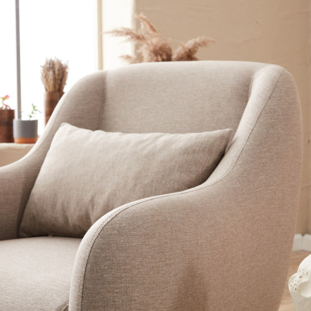 concept-usine-brissett-fauteuil-1-place-beige-lin-avec-coussin image 2