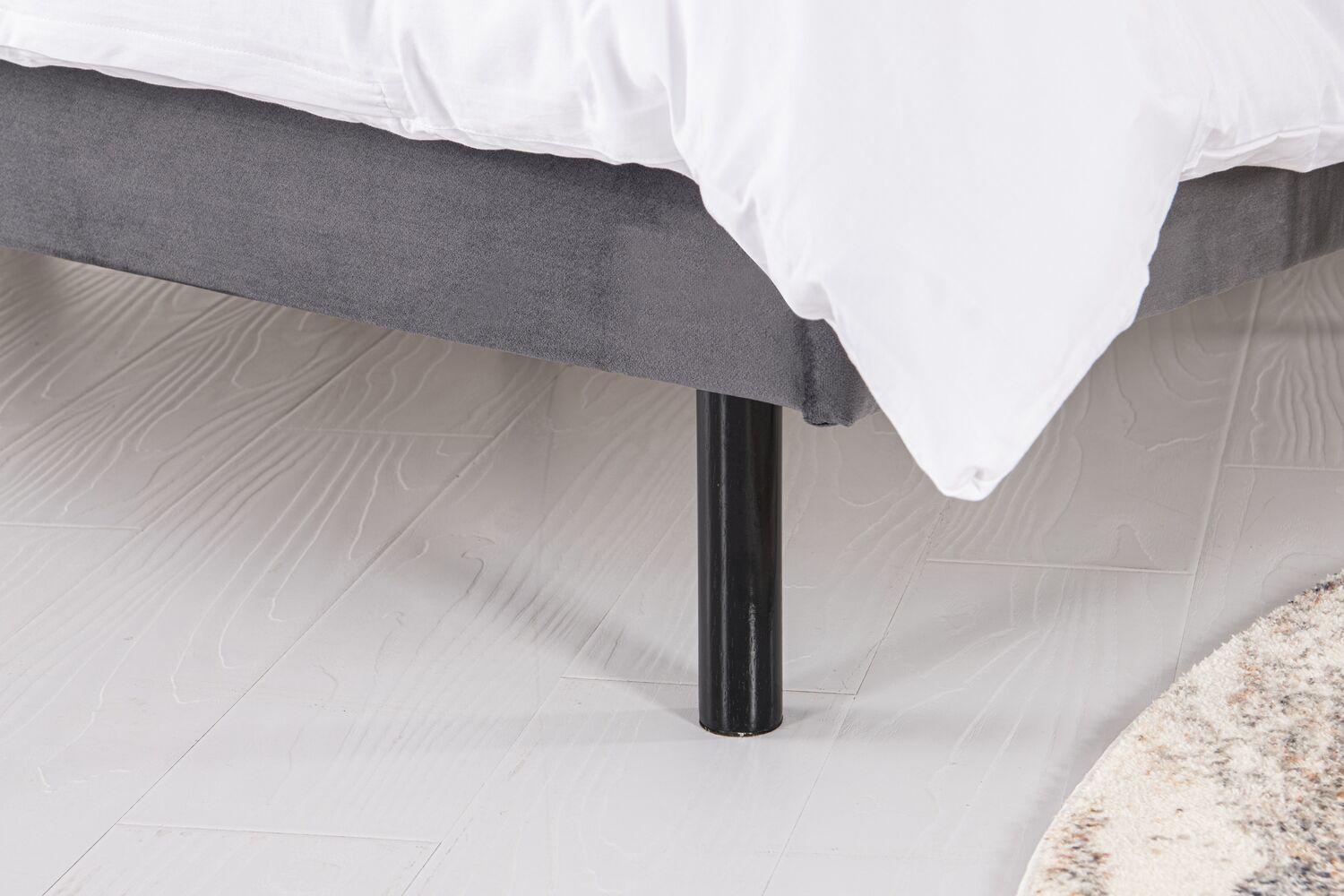 concept-usine-oxford-lit-velours-gris-160x200-cm-design image 4