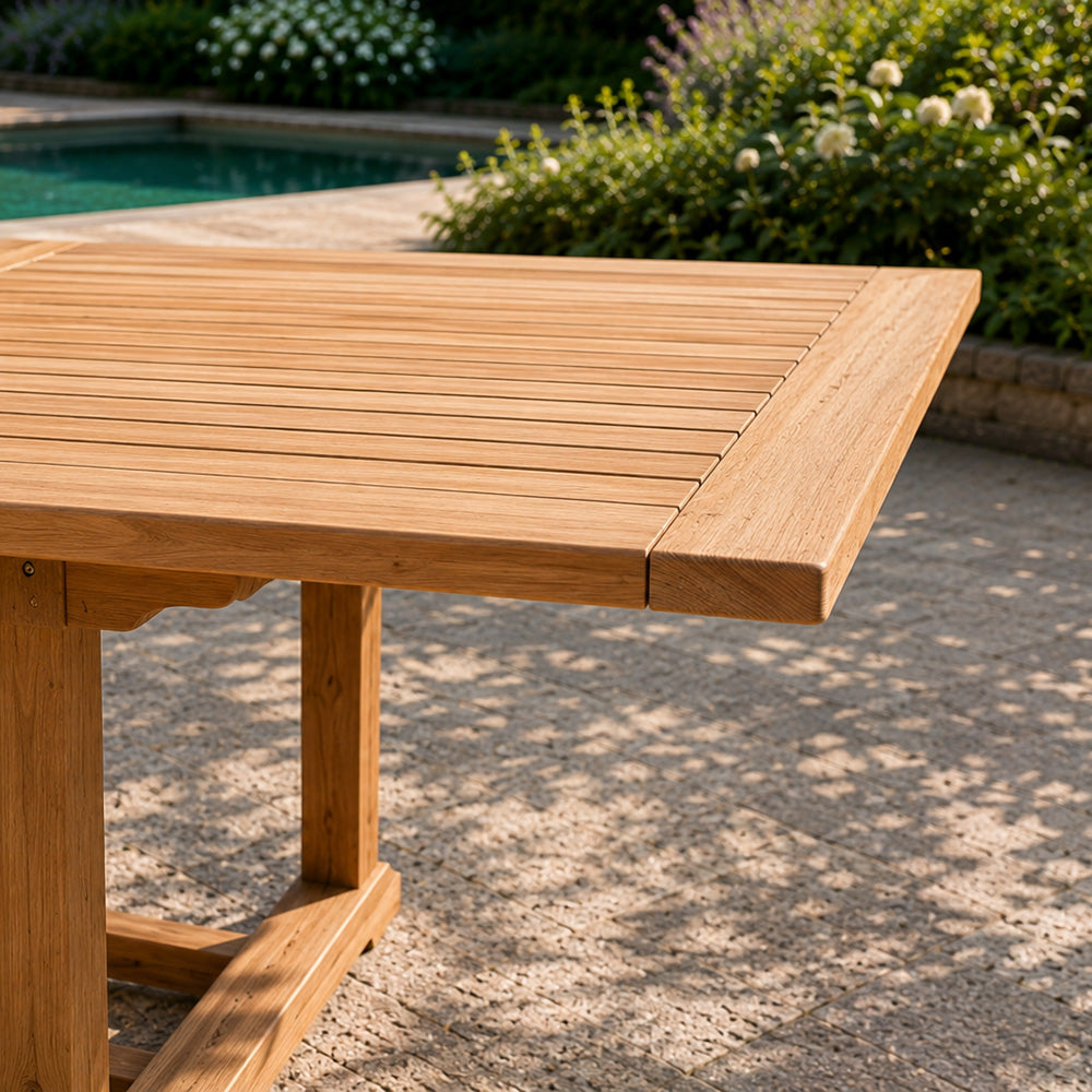 concept-usine-kajang-table-de-jardin-teck-extensible-170-cm image 4