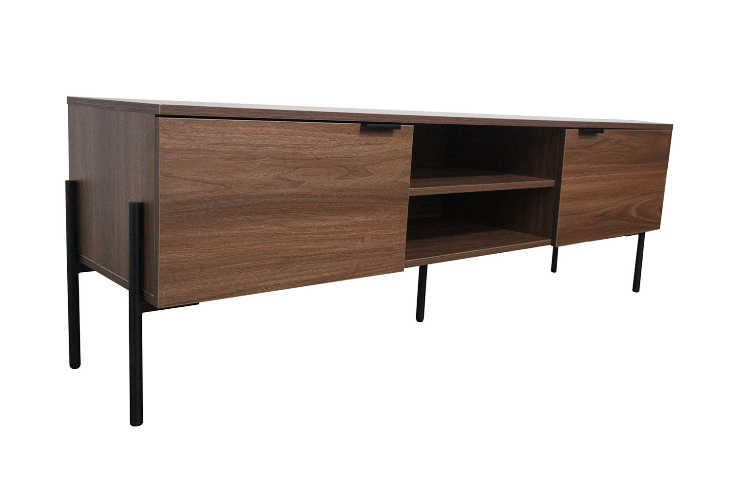 concept-usine-vancouver-meuble-tv-bois-noyer-150-cm-vintage image 3
