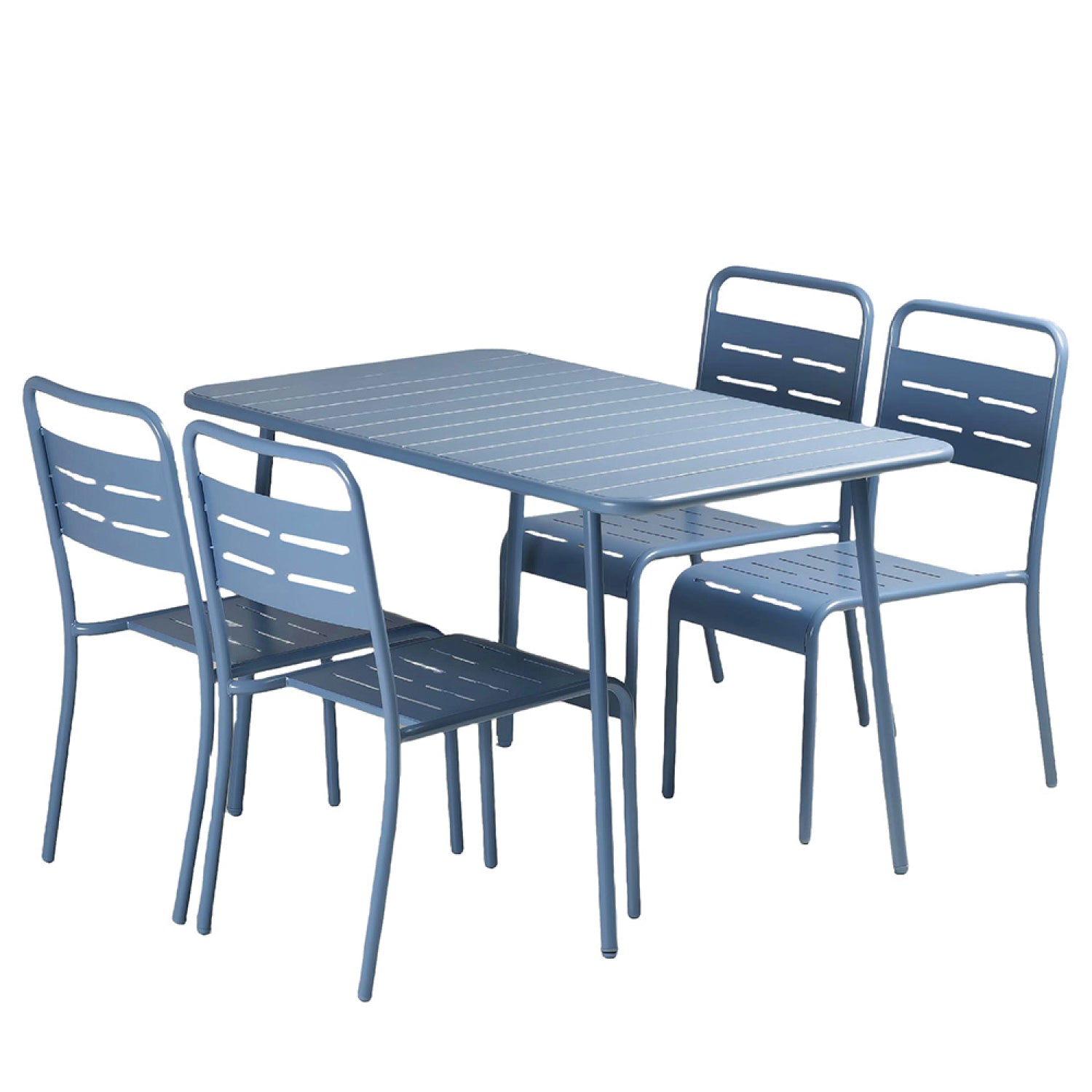 concept-usine-bergame-table-jardin-bleue-4-6-places-acier image 7