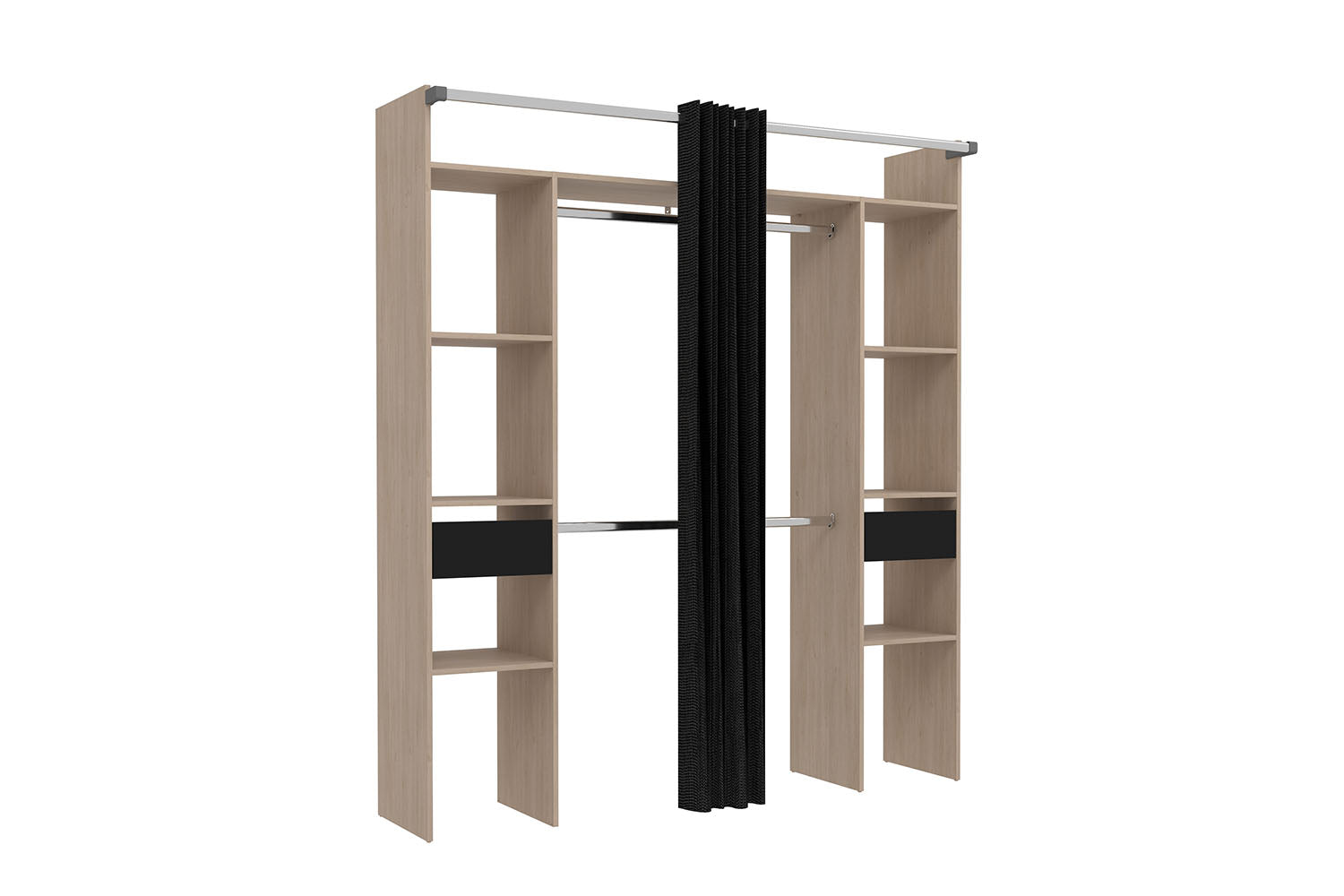 concept-usine-elysee-dressing-blanc-bois-rideau-178-cm image 4