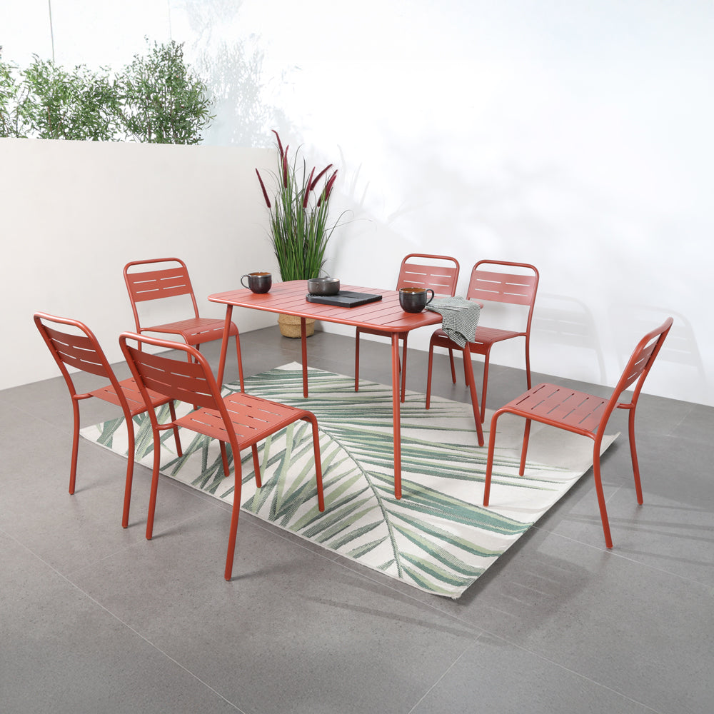 concept-usine-bergame-lot-6-chaises-jardin-acier-gris-fonc image 2