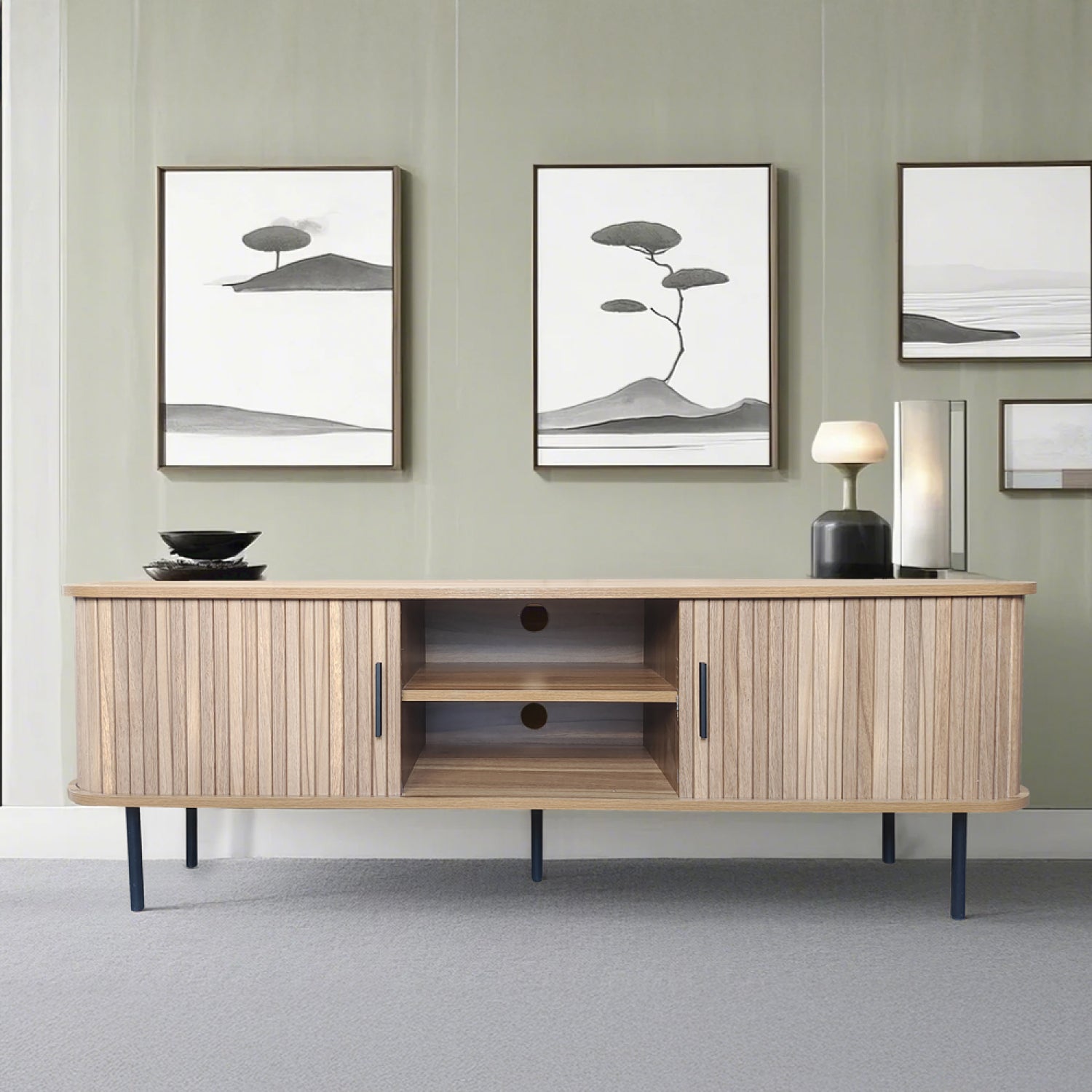 concept-usine-manado-meuble-tv-bois-cannel-140-cm-portes image 2