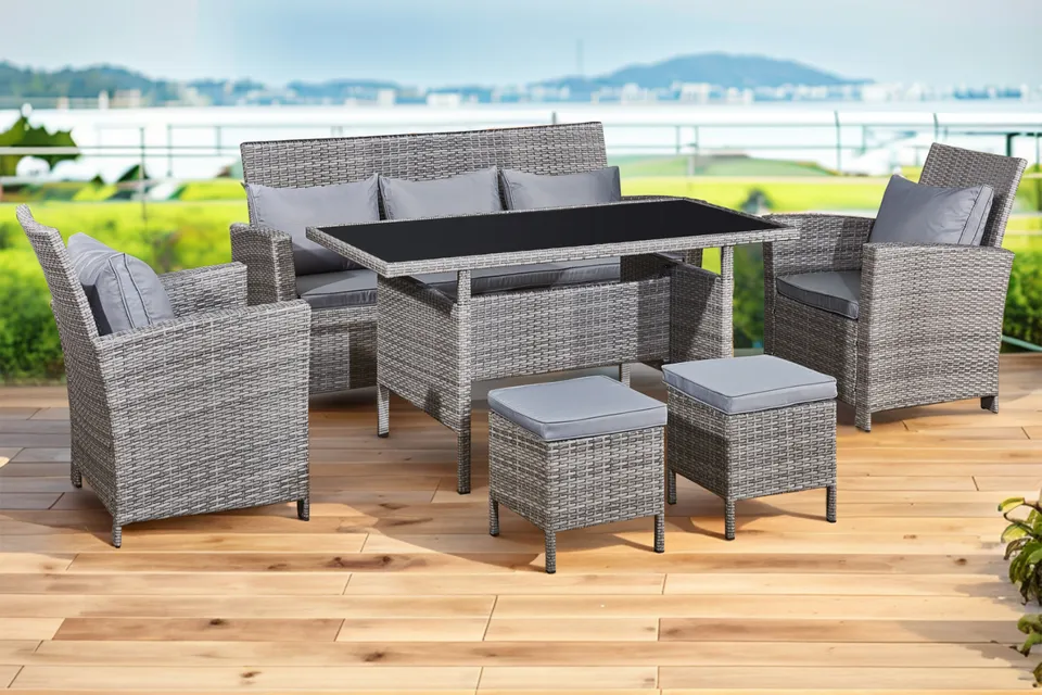 concept-usine-modena-salon-jardin-7-places-gris-fonc image 1