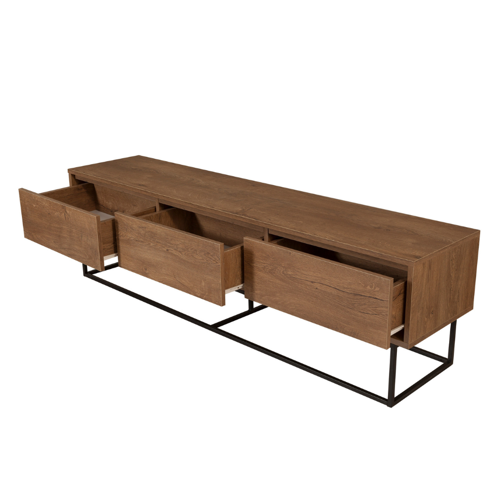 concept-usine-haye-meuble-tv-180-cm-bois-industriel-avec-tiroir image 3