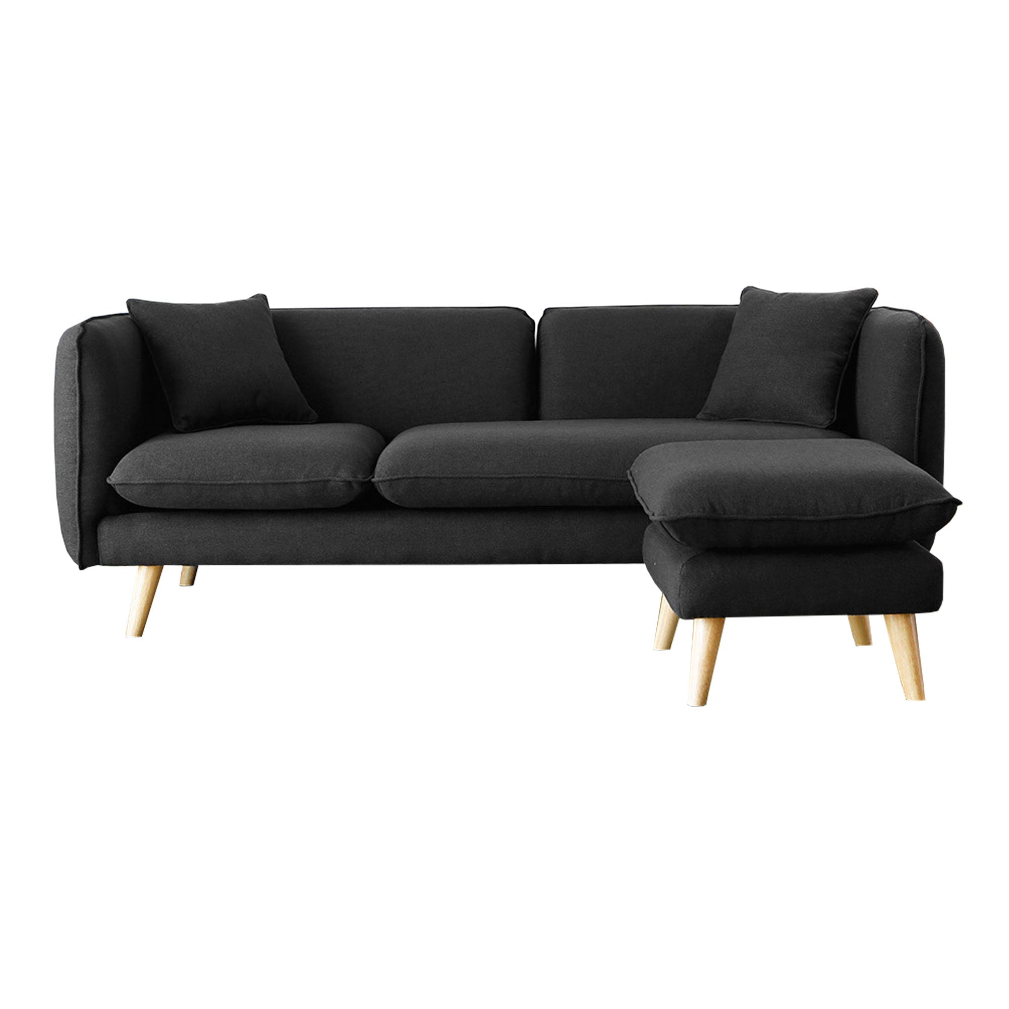 concept-usine-isko-canap-droit-tissu-gris-3-places-avec-pouf image 2