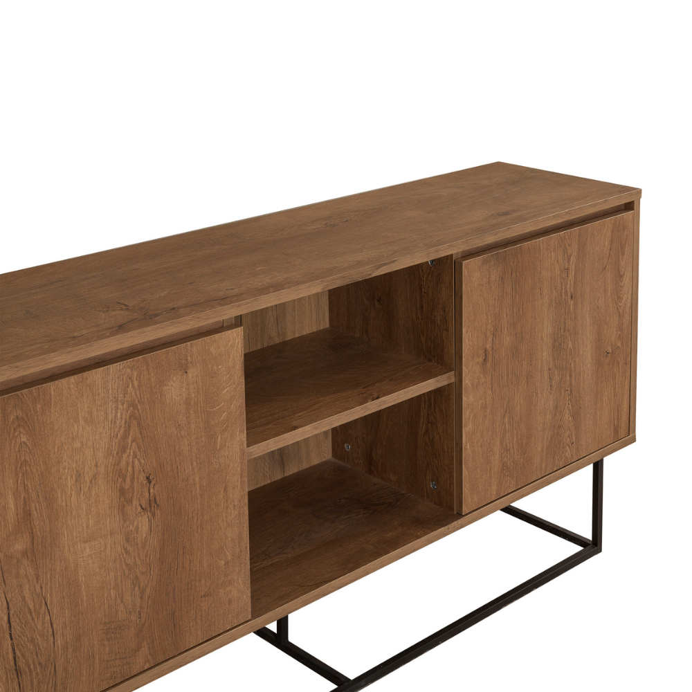 concept-usine-brezno-buffet-140-cm-noyer-et-noir image 5