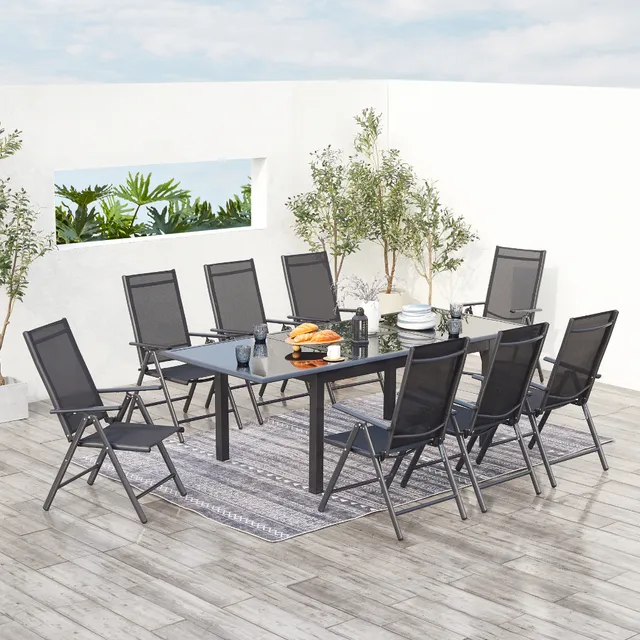 concept-usine-ravenne-8-salon-jardin-extensible-8-places-noir image 1