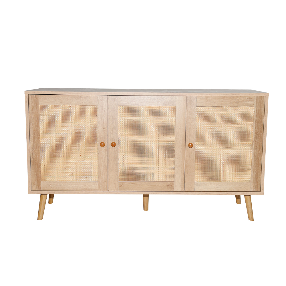 concept-usine-cange-buffet-bois-cannage-3-portes image 3