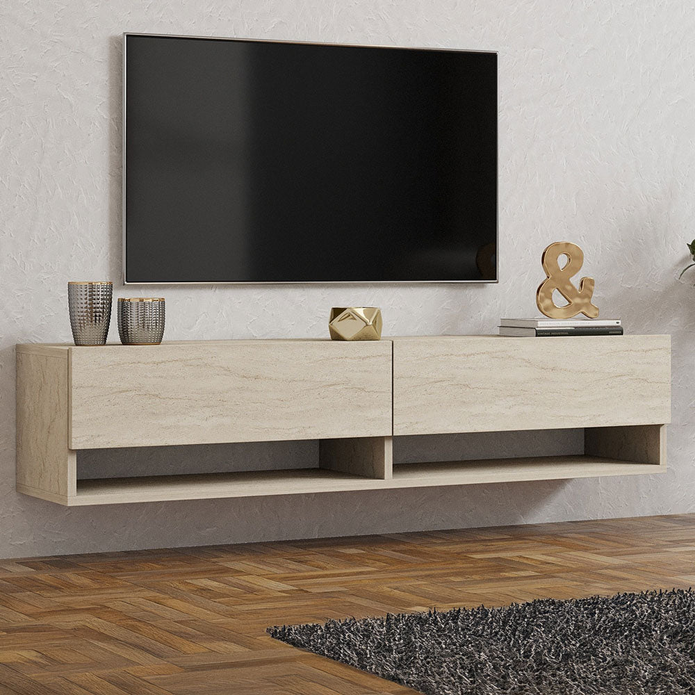 concept-usine-sarty-meuble-tv-suspendu-travertin-140-cm image 1