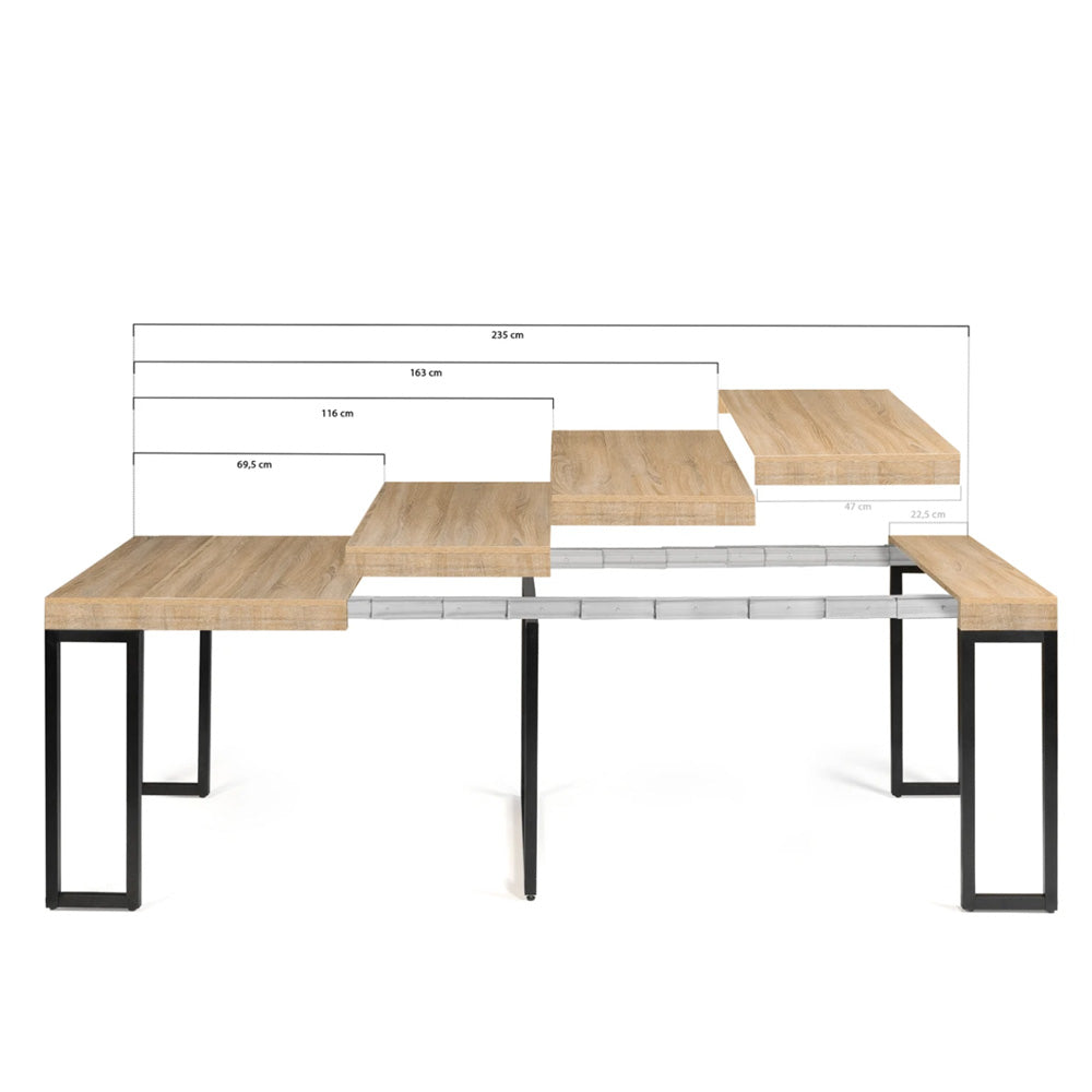 concept-usine-vella-table-salle-manger-extensible-bois-235-cm image 7