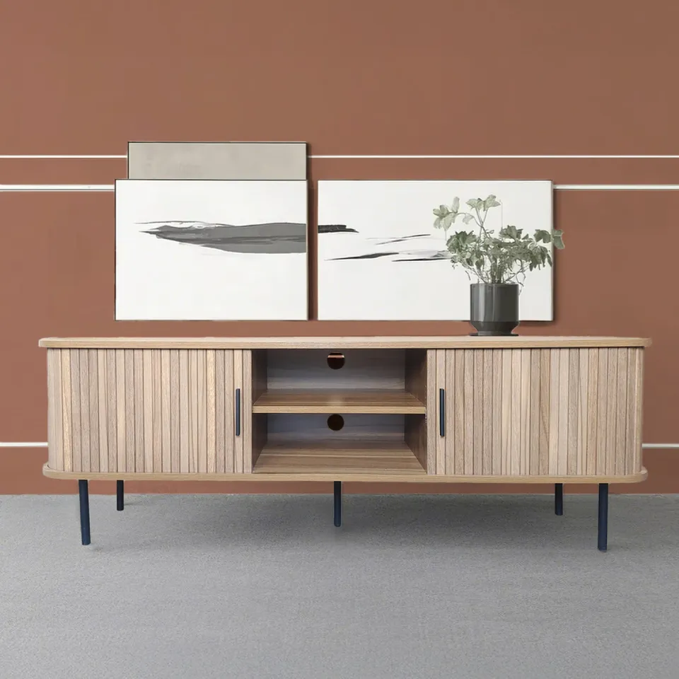 concept-usine-manado-meuble-tv-bois-cannel-140-cm-portes image 1