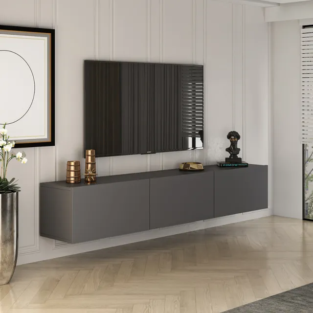 concept-usine-hal-meuble-tv-suspendu-gris-anthracite-150-cm image 1