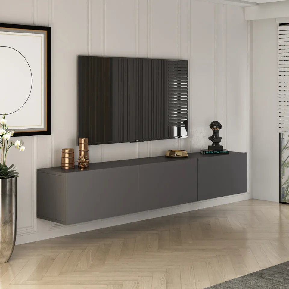 concept-usine-hal-meuble-tv-suspendu-gris-anthracite-150-cm image 1