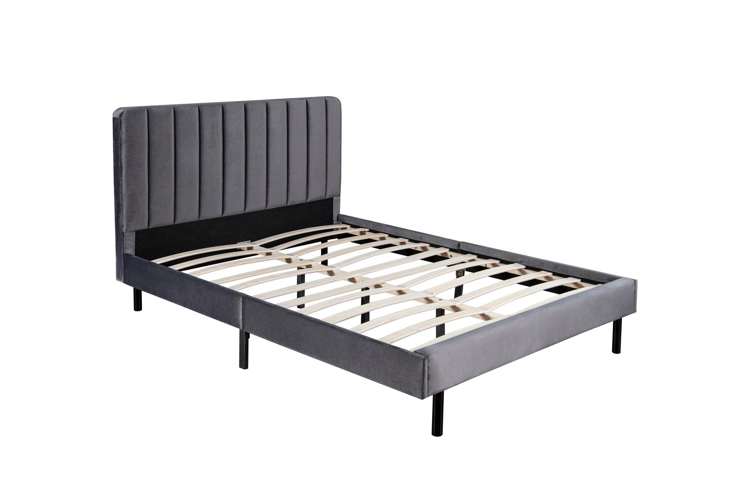 concept-usine-oxford-lit-velours-gris-140x190-cm image 7
