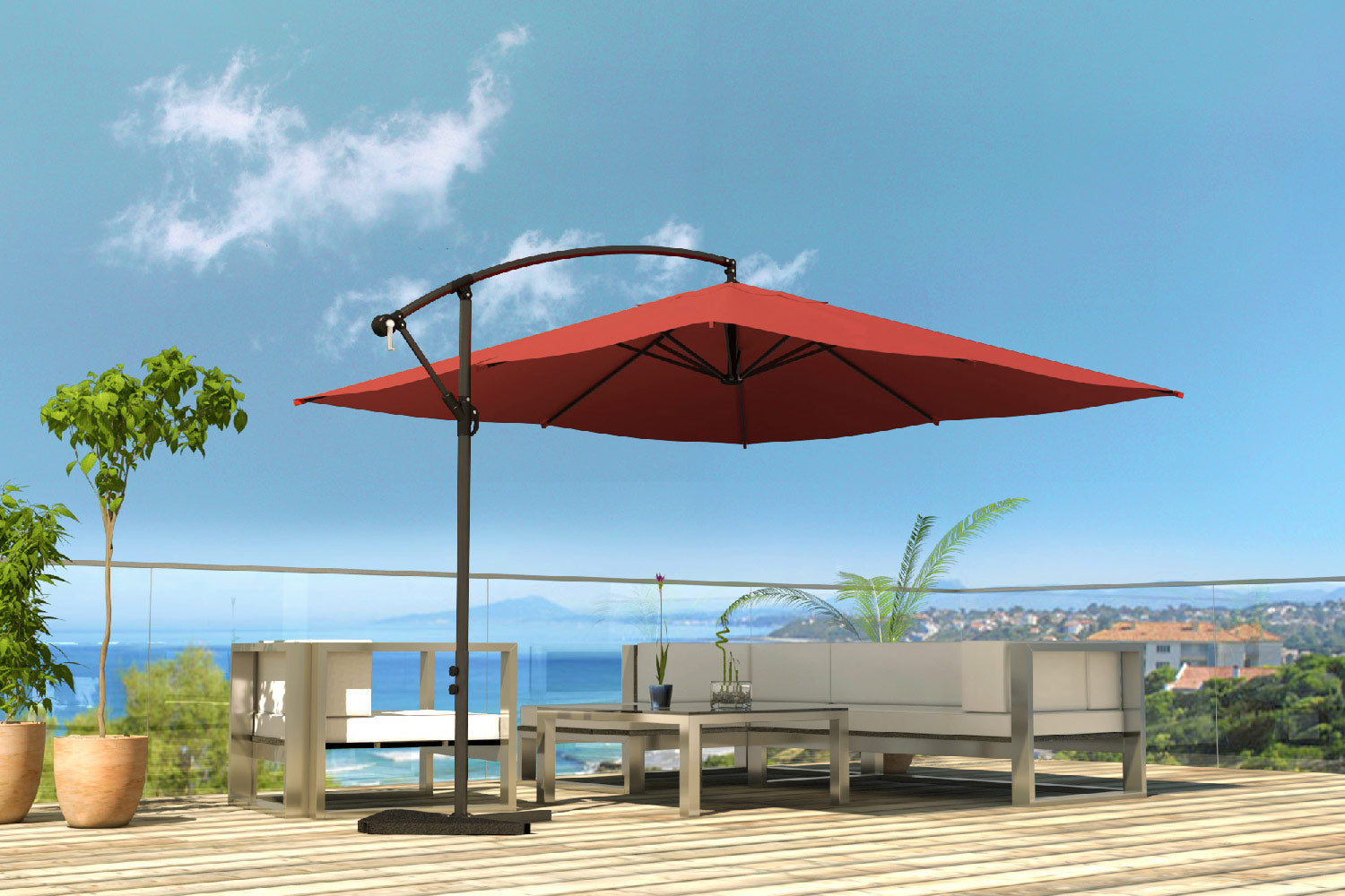 concept-usine-solenzara-parasol-d-port-gris-3x3-m-inclinable image 7