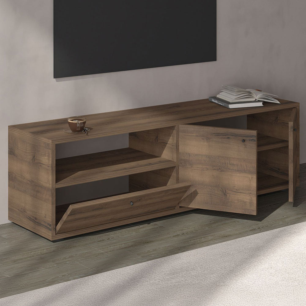concept-usine-oaki-meuble-tv-bois-fonc-136-cm image 3