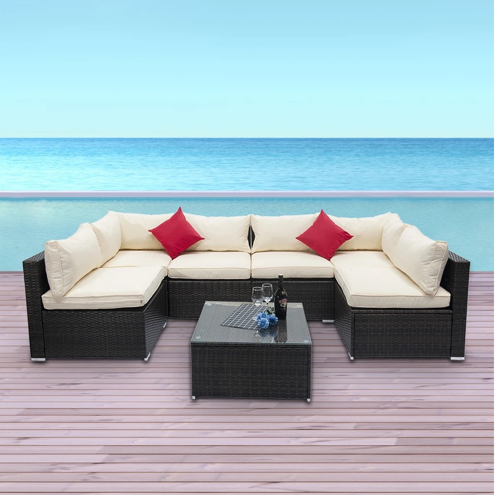 concept-usine-bastia-salon-jardin-6-places-marron-beige image 1