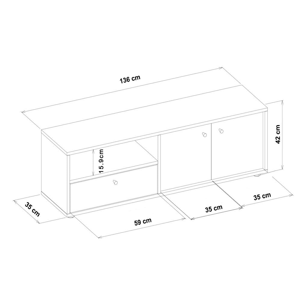 concept-usine-oaki-meuble-tv-bois-fonc-136-cm image 5