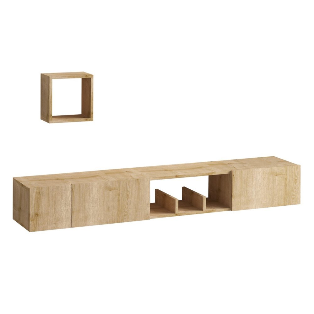 concept-usine-bergen-meuble-tv-suspendu-bois-180-cm image 3