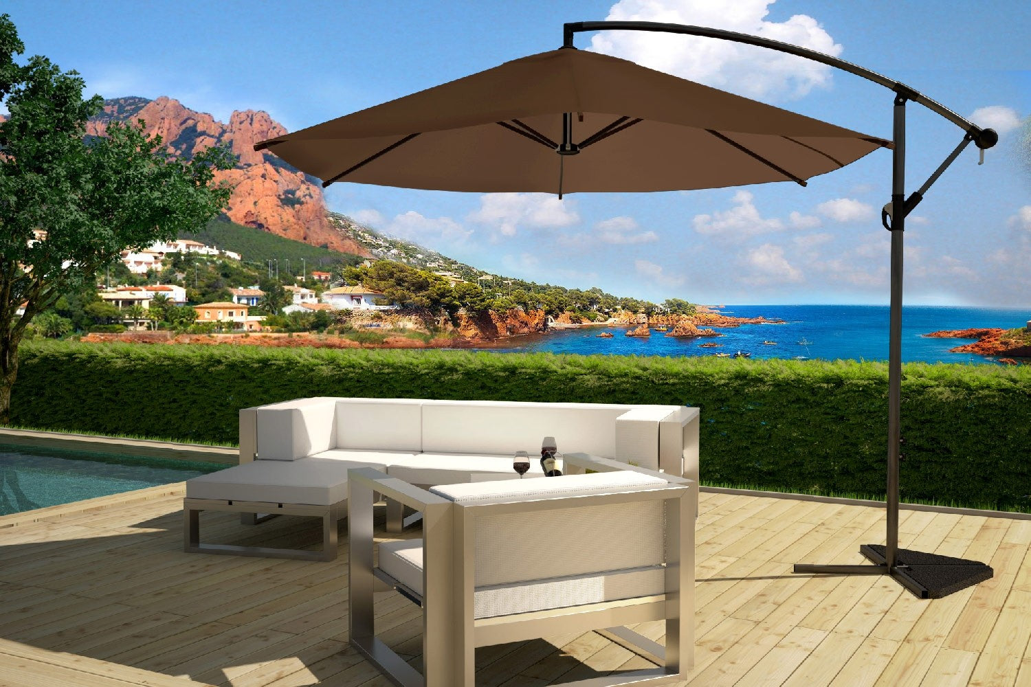 concept-usine-porticcio-parasol-d-port-gris-300-cm-inclinable image 6