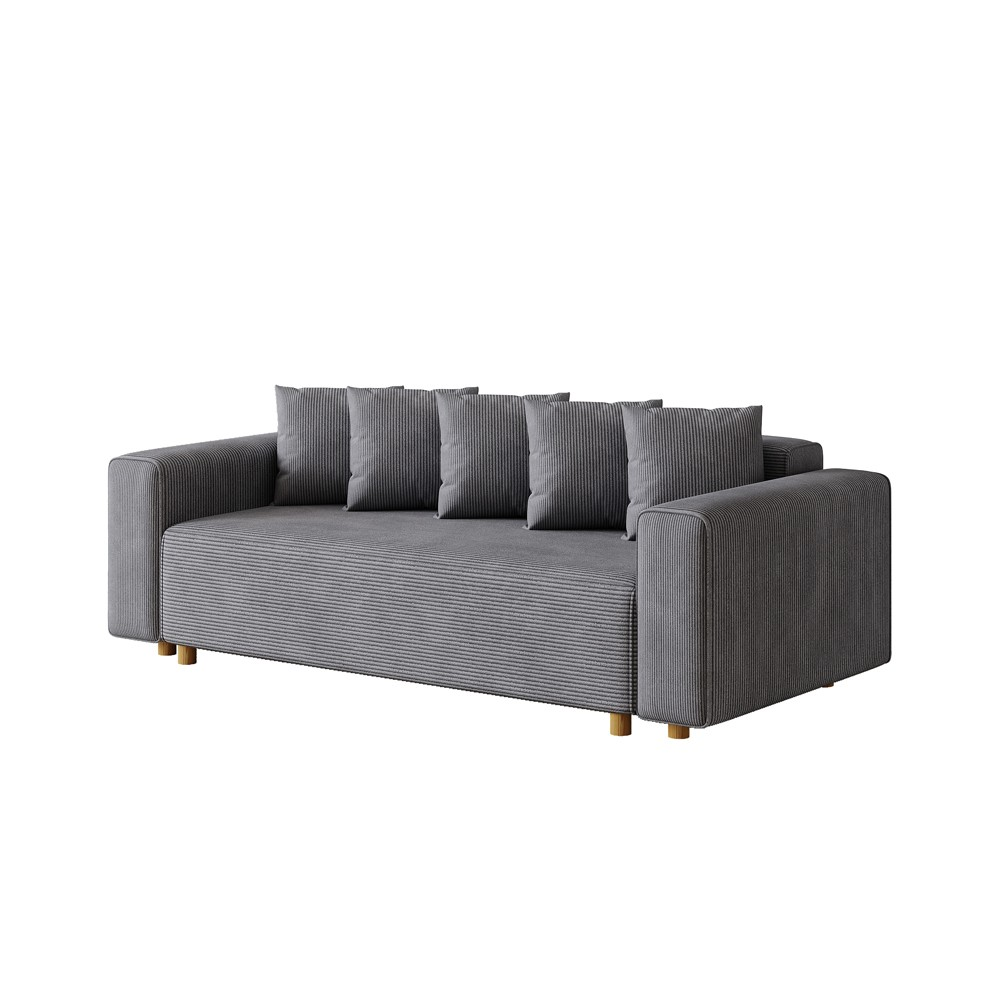 concept-usine-kolding-canap-3-places-velours-gris-213-cm-convertible image 6