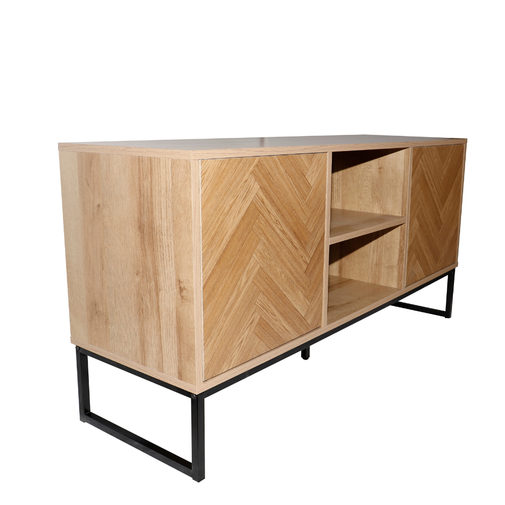concept-usine-chevron-buffet-bois-2-portes-industriel image 4