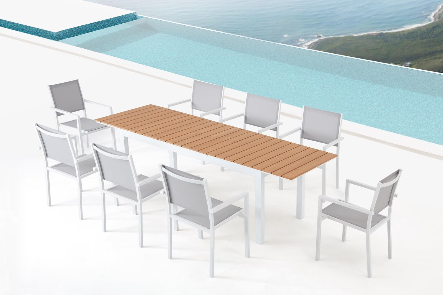 concept-usine-madeira-table-jardin-extensible-blanche-8-places image 3